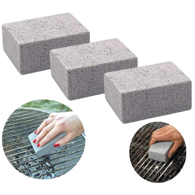 Nettoyant naturel pour barbecue, pierre ponce, tache d'huile, outils de cuisine en plein air, livres de barbecue, nuits de briques, T1