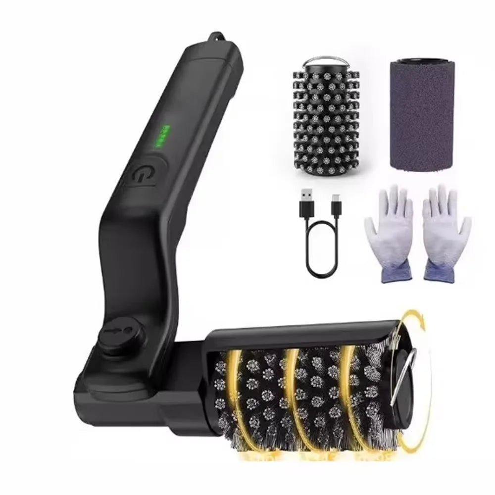 Brosse électrique pour barbecue avec têtes remplaçables, 180 ° Tête de brosse réglable pour le nettoyage des grils extérieurs et de la cuisine