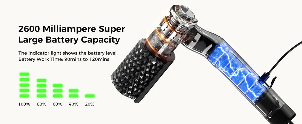 Brosse électrique pour barbecue avec têtes remplaçables, 180 ° Tête de brosse réglable pour le nettoyage des grils extérieurs et de la cuisine