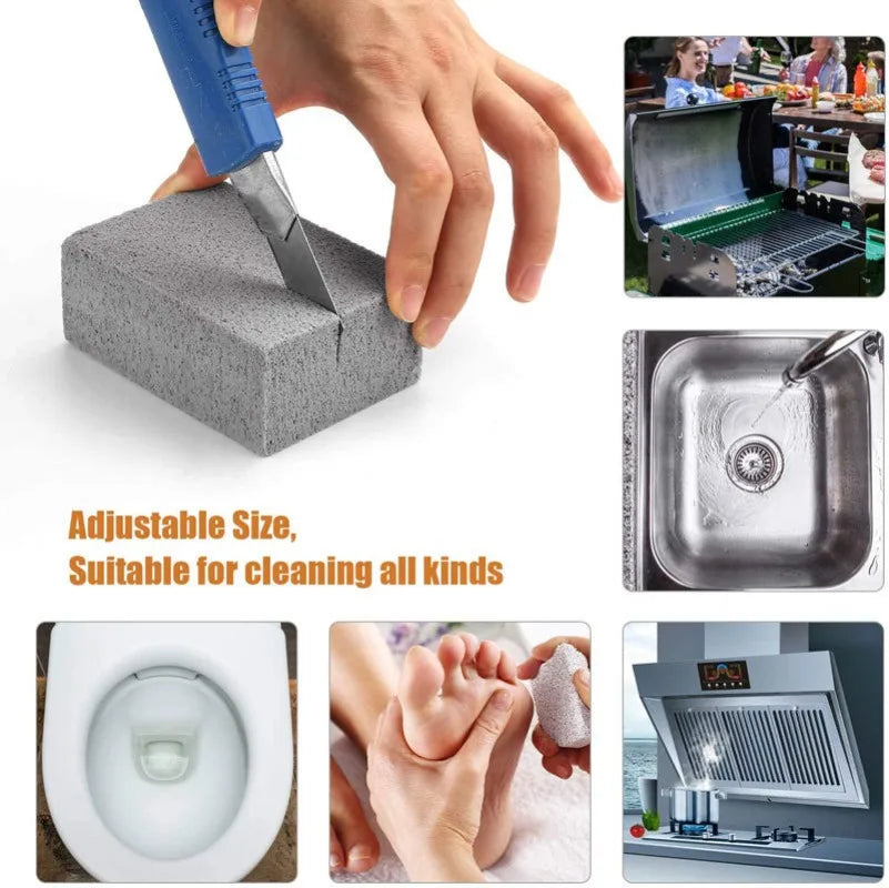 Nettoyant naturel pour barbecue, pierre ponce, tache d'huile, outils de cuisine en plein air, livres de barbecue, nuits de briques, T1